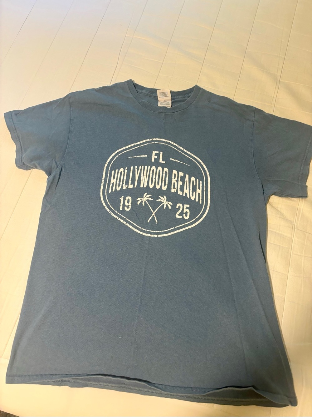 Hollywood Beach Graphic T-Shirt in Blue